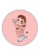 A Girl Printed Fridge Magnet Multicolour