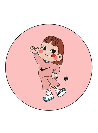 A Girl Printed Fridge Magnet Multicolour