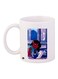 Cartoon Girl Printed Ceramic Coffee Mug White/Blue/Brown