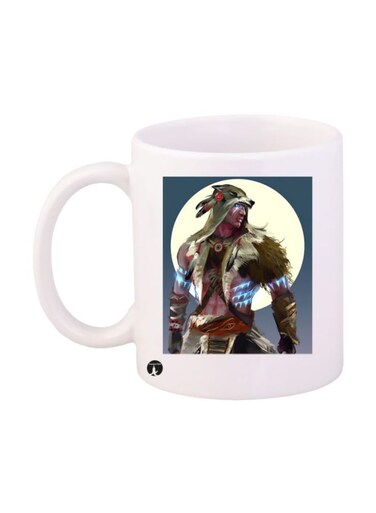 Assassin's Creed Video Game Printed Mug White/Brown/Blue Standard Size