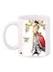 Printed Coffee Mug White/Red/Yellow 11ounce