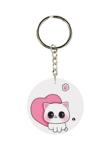 Single Sided Cartoon Themed Keychain