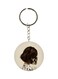 Girl Printed Double Sided Keychain