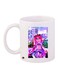 Cartoon Printed Coffee Mug White/Pink/Purple 11ounce