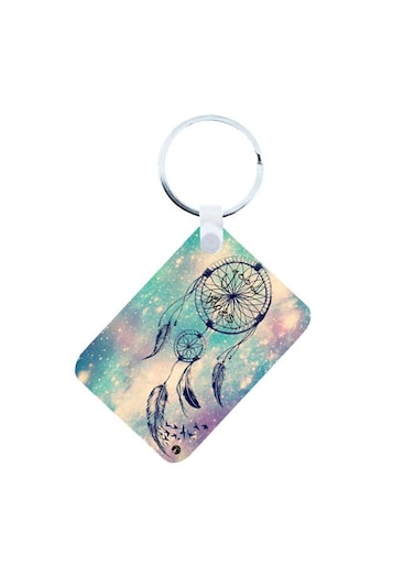 Dream Catcher Printed Keychain Multicolour