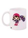 Cartoon Girl Printed Coffee Mug White/Purple/Pink