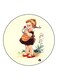 Vintage Art Printed Fridge Magnet Multicolour