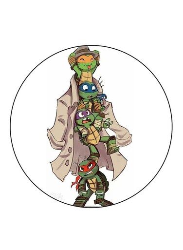 Teenage Mutant Ninja Turtles Printed Fridge Magnet Multicolour