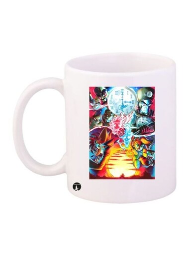 Sonic Video Game Printed Coffee Mug White/Blue/Yellow