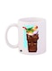 Crash-The Video Game Printed Mug White/Red/Yellow 12ounce