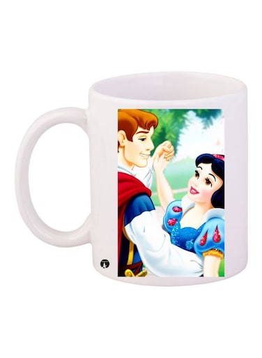 Cartoon Printed Coffee Mug White/Blue/Red