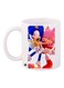 Cartoon Printed Coffee Mug White/Blue/Pink 11ounce