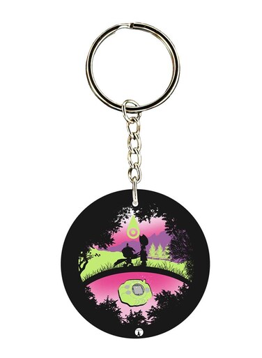 Anime Digimon Printed Keychain