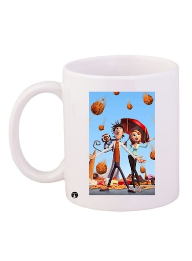 Anime Printed Coffee Mug White/Blue/Brown
