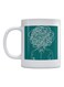 Man Printed Coffee Mug White/Green 350ml