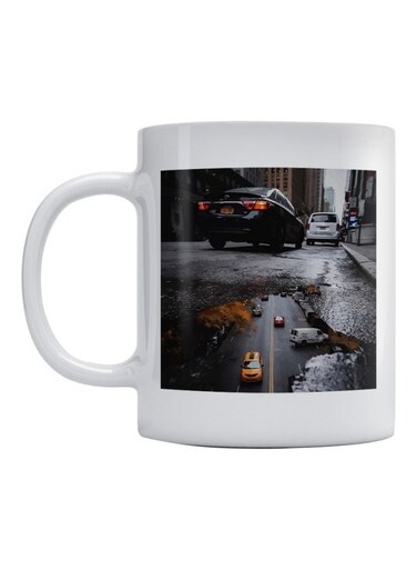 Toyota Camry Printed Mug White/Black/Yellow