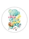 Animals Printed Fridge Magnet Multicolour
