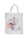 For You Printed Shopping Bag White
