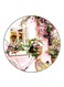 Vintage Art Printed Fridge Magnet Round Multicolour