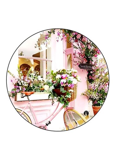 Vintage Art Printed Fridge Magnet Round Multicolour