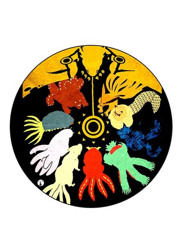 Anime Naruto Printed Fridge Magnet Multicolour