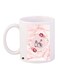 Floral Printed Coffee Mug White/Pink/Brown 11ounce