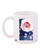 Rose Printed Coffee Mug White/Blue/Pink 11ounce
