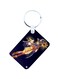Anime Digimon Printed Keychain Blue/Yellow/White