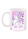 Unicorn Printed Coffee Mug White/Violet/Pink 11ounce
