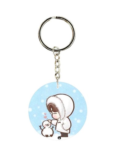 Cartoon Character Printed Keychain
