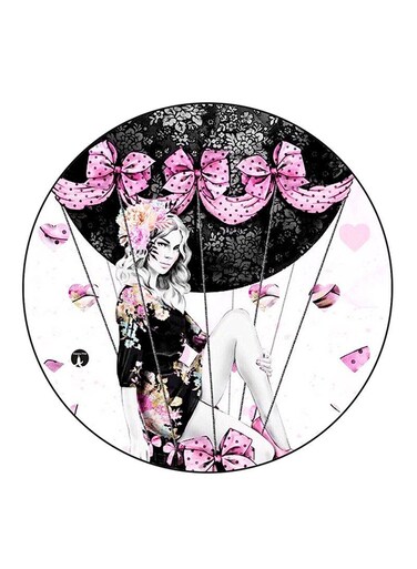 A Woman Printed Fridge Magnet Multicolour
