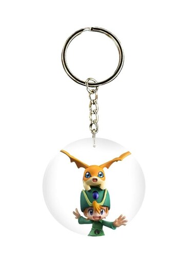 Anime Digimon Printed Keychain