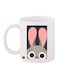 Zootopia Printed Mug White/Black/Pink Standard Size