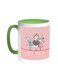 Happy Mother's Day Printed Coffee Mug Green/White 11ounce