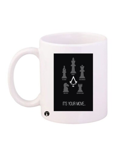 It's Your Move .. Printed Mug White/Black/Grey