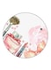 Make Up Printed Fridge Magnet Round Multicolour