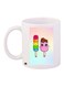Ice Cream Printed Coffee Mug White/Pink/Blue 11ounce
