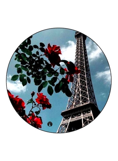 Eiffel Tower Printed Fridge Magnet Blue/Red/Green 5.5cm