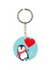 Penguin Printed Dual Sided Keychain
