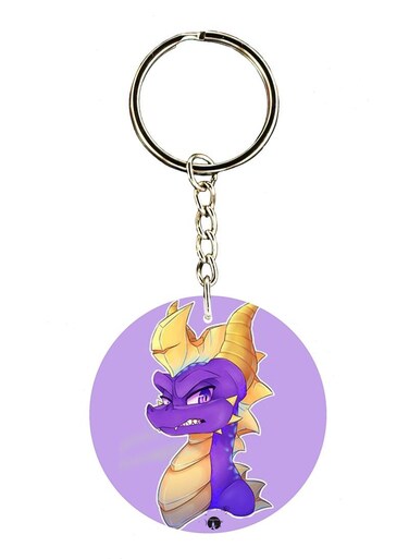 Spyro Printed Keychain
