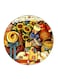Vintage Art Printed Fridge Magnet Multicolour 5.5 x 5.5cm