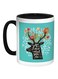 Love What You Do Printed Coffee Mug Blue/White/Black 11ounce