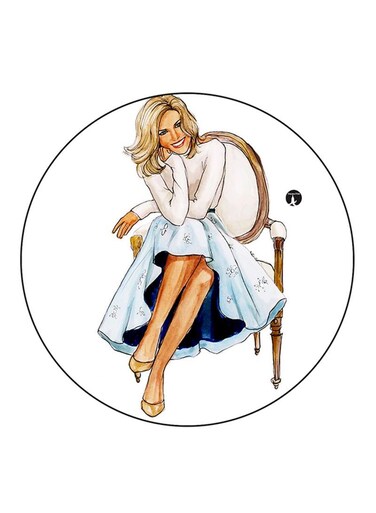 Woman Printed Fridge Magnet Multicolour