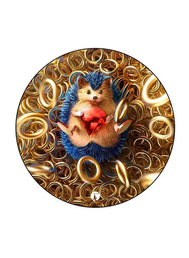 Video Game Sonic Printed Fridge Magnet Multicolour