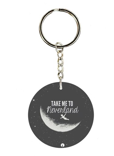 English Phrases Double Side Printed Keychain
