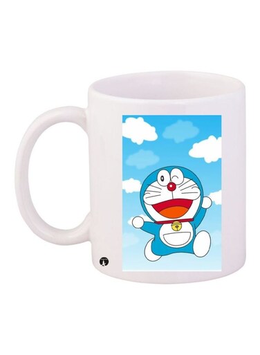Doraemon Printed Coffee Mug White/Blue/Red