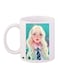 Anime Printed Coffee Mug White/Beige/Red 11ounce