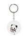 Panda Printed Single Sided Keychain