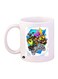 Crash Video Game Printed Mug White/Blue/Yellow