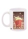 Popcorn Printed Coffee Mug White/Brown/Red 11ounce